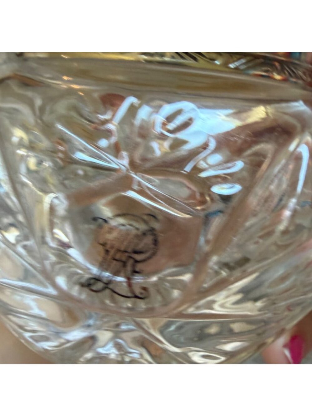 Vintage Ralph Lauren Crystal Vanity Jar & Bottles Set With Ornate - Picture 10 of 14